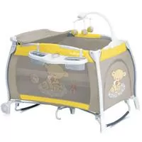 Kliknite za detalje - Bertoni Lorelli Prenosivi krevetac sa 2 nivoa iLounge Yellow&Grey Bear