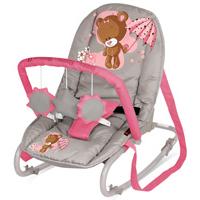 Kliknite za detalje - Bertoni Lorelli Ležaljka - njihalica za bebe Top Relax Beige&Pink Bear 10110021511