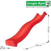 Vodeni Tobogan Spust 2.65 m - Jungle Gym Sa TUV Sertifikatom Red