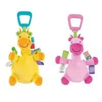 Kliknite za detalje - Taggies by Bright Starts Bebi igračka Stisni i razvuci žiraficu žuta/roze