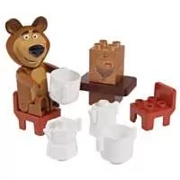 Kliknite za detalje - Play Big Kocke Maša i Medved - Meda pije čaj SB57090