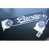 Kliknite za detalje - KK Partizan Svileni - Poliester Šal