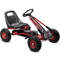 Kliknite za detalje - Karting automobil na pedale crveno crni Sunkids Formula 1 srednji