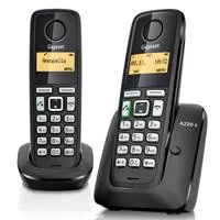 Kliknite za detalje - Bežični fiksni telefon Gigaset A220A Duo Black