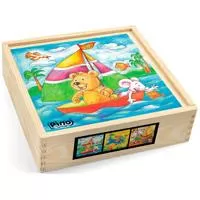 Kliknite za detalje - Dečja slagalica - Kocke Vesele životinje Pino Toys 4232-2