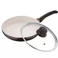 Kliknite za detalje - Bergner Keramički tiganj sa poklopcem 24cm Bellini brown BG-6990