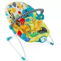 Kliknite za detalje - Bright Starts Ležaljka za bebe sa vibracijom i pesmicama Osmesi sa safarija