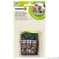Kliknite za detalje - Schleich Domaće životinje - Ćebe za konje i uzde - dupli set 42130