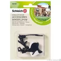 Kliknite za detalje - Schleich Domaće životinje - Uzde i sedlo za konja za turnire 42123