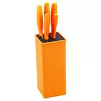 Kliknite za detalje - Bergner Nož set 7 kom  na stalku Renberg orange RB-2510-O