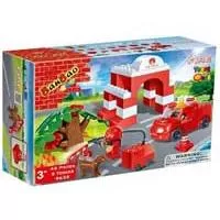 Kliknite za detalje - BanBao Fire kocke Vatrogasci gase požar 9632