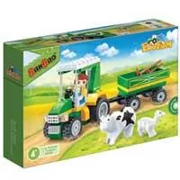 Kliknite za detalje - BanBao EcoFarm kocke Traktor sa prikolicom 8586