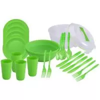 Kliknite za detalje - Bergner Višekratni piknik set posuđa 26 delova Renberg RB-4400