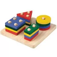 Kliknite za detalje - Plan Toys Drvena igračka Geometrijski sorter 2403