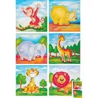Kliknite za detalje - WoodyLand - Drvene puzzle kocke Divlje životinje 90035