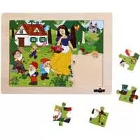 Kliknite za detalje - WoodyLand Drveni puzzle Snežana i 7 patuljaka 91156