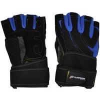 Kliknite za detalje - Fitnes rukavice Xplorer plave koža L 06633