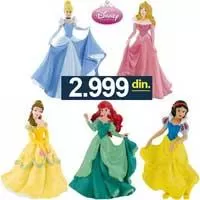 Kliknite za detalje - Bullyland Disney Figurice Princeze Pepeljuga Snežana Aurora Ariel Bel 