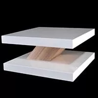 Kliknite za detalje - Klub Sto Maxx Move Belo-Orah 80cm