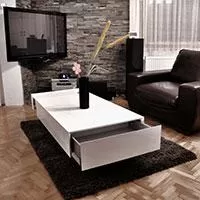 Kliknite za detalje - Klub Sto Maxx 110 x 65 x 35 cm Sa Dve Fioke White
