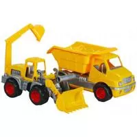 Kliknite za detalje - Veliki kamion set 2 u 1 Kiper i Bager MGS 0805