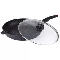 Kliknite za detalje - Bergner Tiganj s poklopcem 28cm Silicone-Marmo BG-6463