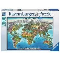 Kliknite za detalje - Ravensburger slagalica Karta sveta 2000 delova 01-166831