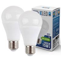 Kliknite za detalje - LED Sijalica XLED E27 15W Toplo bela 1400Lm 21177 2kom.