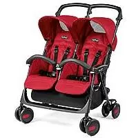 Kliknite za detalje - Peg Perego Kolica za blizance Aria Shopper Twin Mod Red