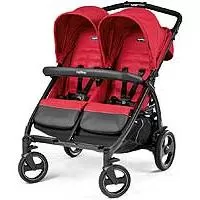 Kliknite za detalje - Peg Perego Kolica za blizance Book For Two Mod Red