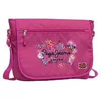 Kliknite za detalje - Pepe Jeans Školska torba / laptop torba na rame Flowers Pink