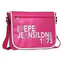Kliknite za detalje - Školska torba / laptop torba na rame Pepe Jeans London Brand Pink