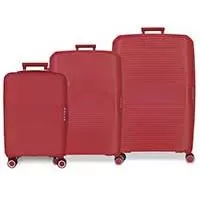 Kliknite za detalje - Komplet proširivih kofera od polipropilena 55cm-68cm-78cm Movom Inari red 53294