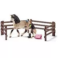Kliknite za detalje - Schleich Domaće životinje - Set nega konja - Andaluzijski konj