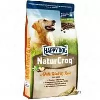 Kliknite za detalje - Happy Dog Hrana za pse Naturcroq - govedina i pirinač - pakovanje 15kg + 2kg GRATIS