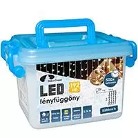 Kliknite za detalje - Toplo Bela LED Svetleća Zavesa Za Spoljnu ili Unutrašnju Upotrebu 0.9 x 2 m