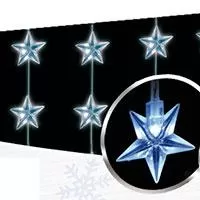 Kliknite za detalje - Hladno Bela LED Svetleća Zavesa Za Spoljnu ili Unutrašnju Upotrebu 1.5x1.5 m