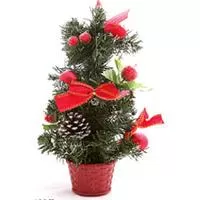 Kliknite za detalje - Ukrašena Jelka u Saksiji - 50 cm