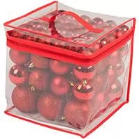 Kliknite za detalje - Ukrasi Za Jelku - Set Od 77 Ukrasa - Red