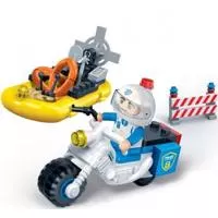 Kliknite za detalje - BanBao kocke Policijski motor i patrolni čamac 7018
