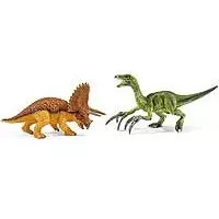 Kliknite za detalje - Schleich Figurice Dinosaurusi - Triceratops i Terizinosaurus, mali 42217