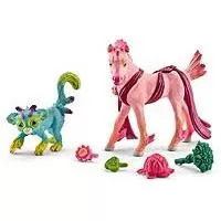 Kliknite za detalje - Schleich Figurice Bayala - Čarobne dugine životinje Apalu i Miriel 41439