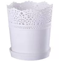 Kliknite za detalje - Saksija Dentelle 16 bela