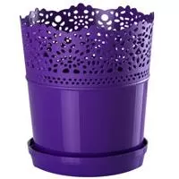 Kliknite za detalje - Saksija Dentelle 16 ljubičasta