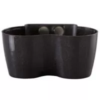 Kliknite za detalje - Saksija sa magnetom za malo cveće Magnetika Twin crna