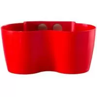 Kliknite za detalje - Saksija sa magnetom za malo cveće Magnetika Twin crvena