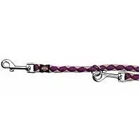 Kliknite za detalje - Trixie Cavo Podesivi povodac za pse L-XL berry/silver 14364