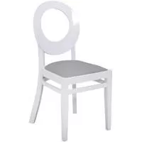 Kliknite za detalje - Trpezarijska stolica G502/2 986-177 bela siva