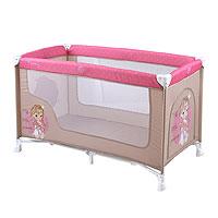 Kliknite za detalje - Lorelli Prenosivi krevetac za bebe Nanny Beige Rose Princess 10080181703