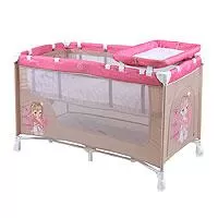 Kliknite za detalje - Lorelli Krevetac Nanny sa 2 nivoa Beige Rose Princess 10080191703